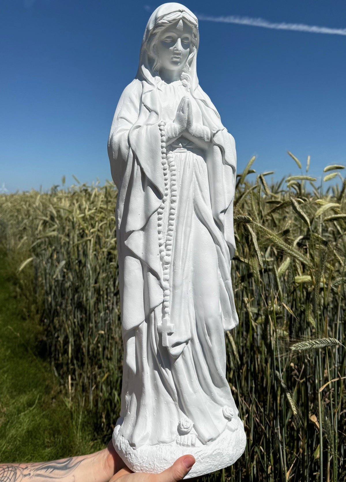 Jomfru Maria figur m. kæde 3