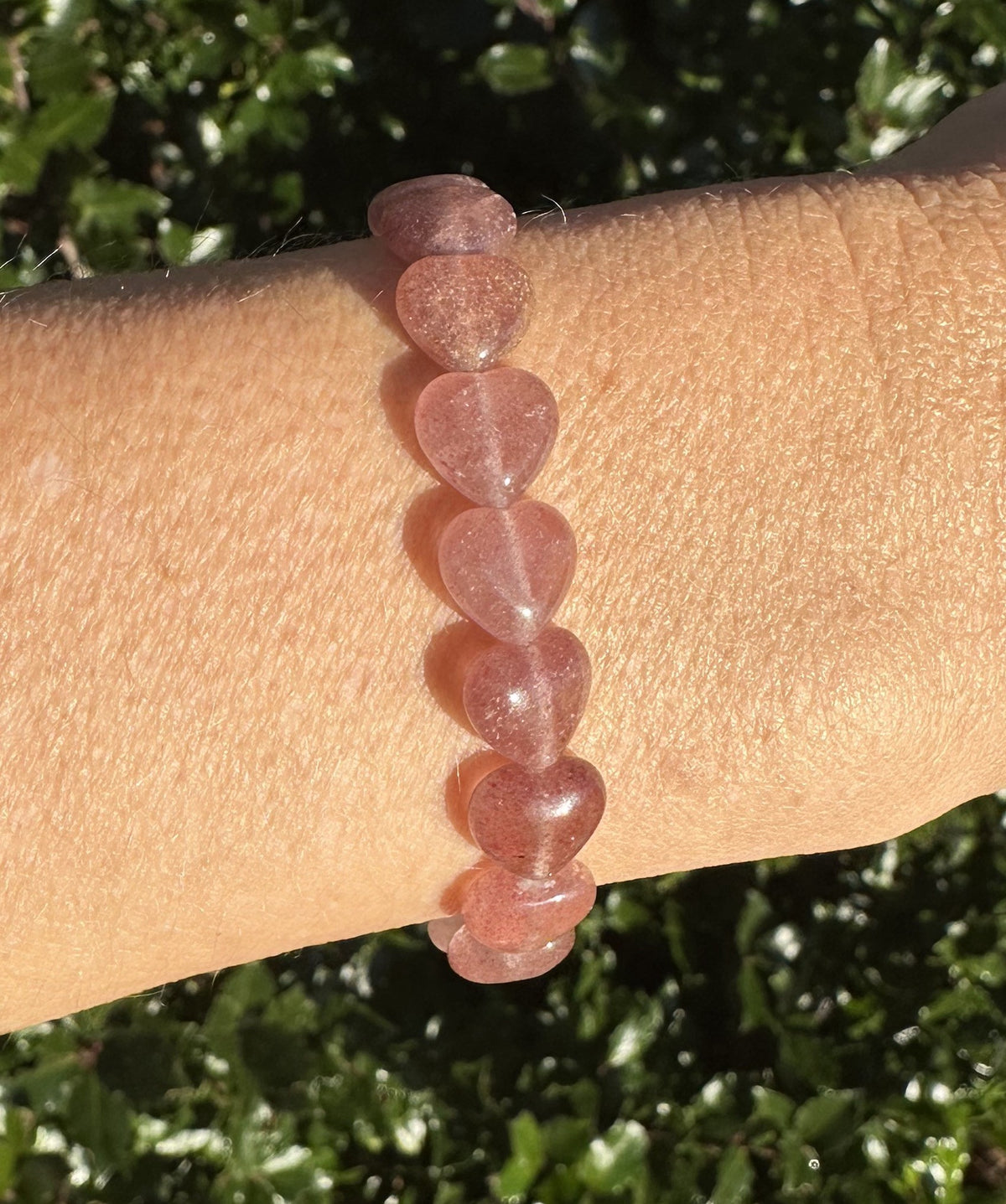 Jordbærkvarts armbånd - 10 mm 1