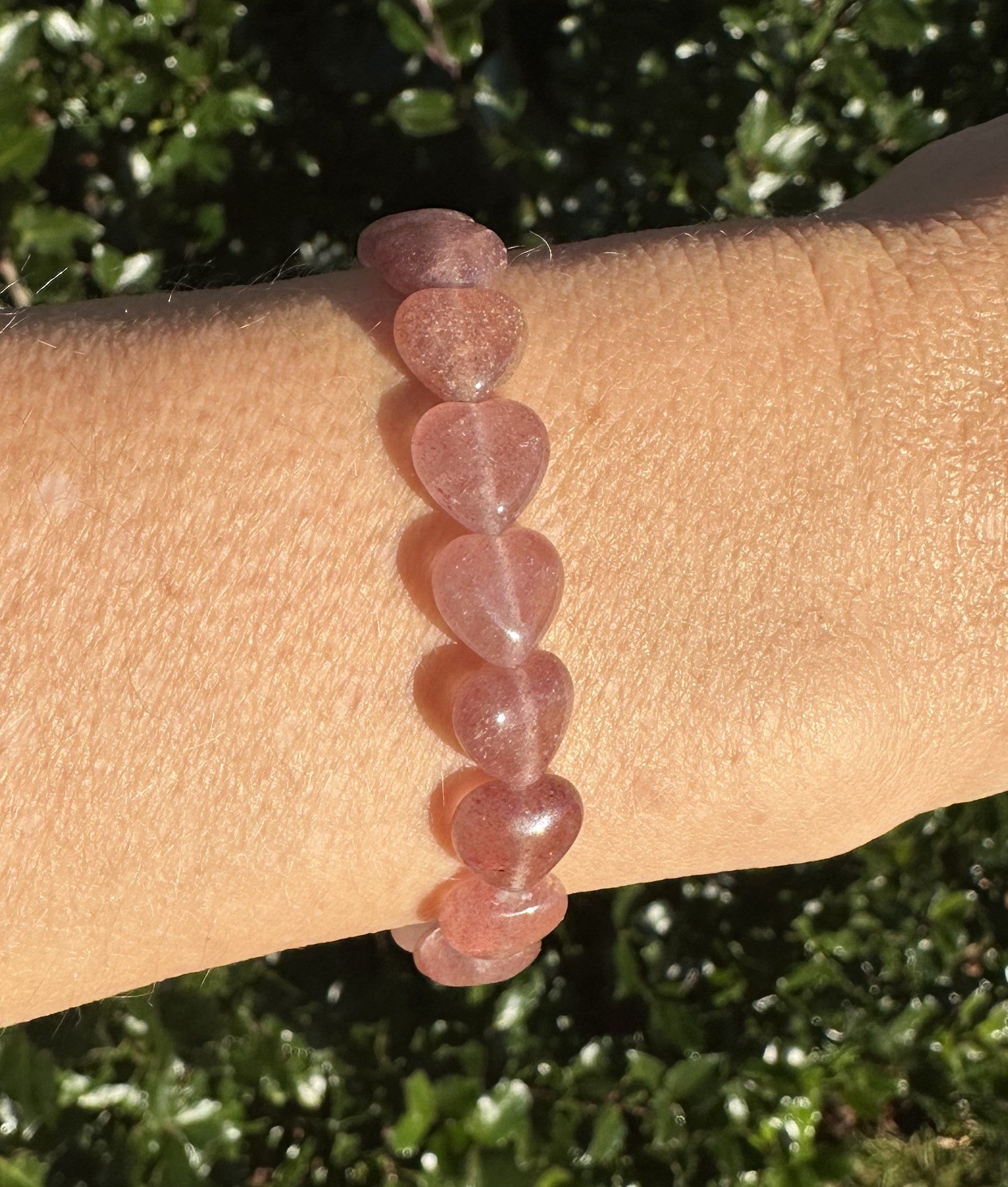 Jordbærkvarts armbånd - 10 mm 2