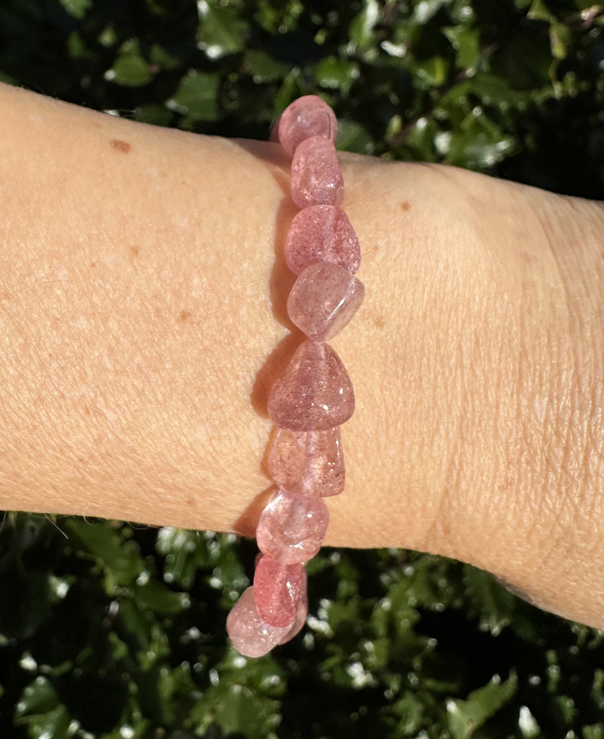 Jordbærkvarts armbånd 8 mm 3