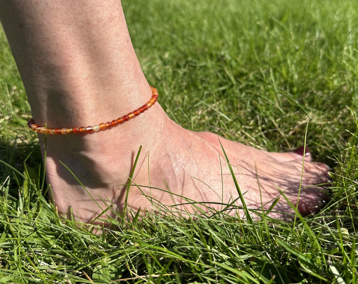 Karneol armbånd / ankelkæde 1