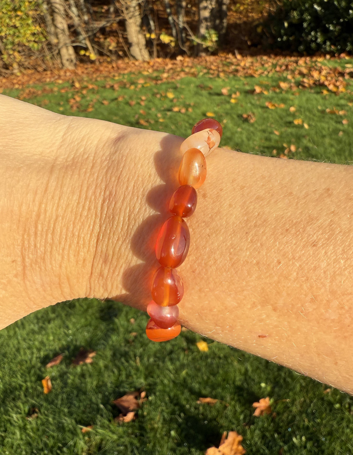 Karneol armbånd 0.7 - 14 mm 3