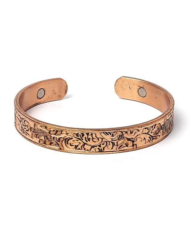Kobber armbånd blade 2