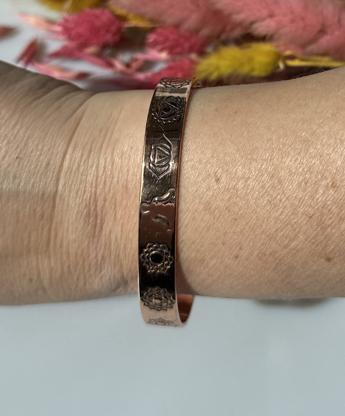Kobber armbånd chakra 1