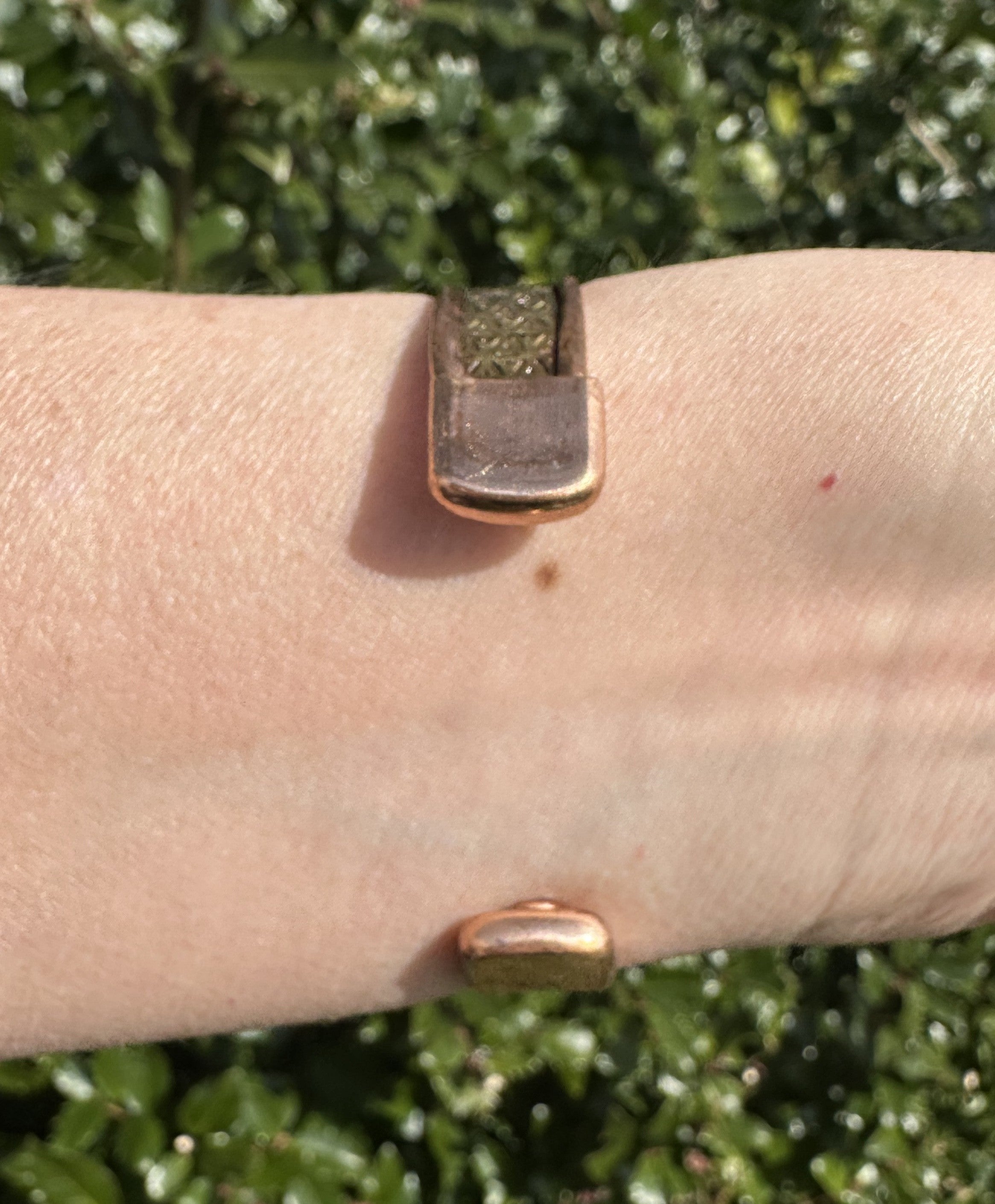 Kobber armbånd - livets blomst 3