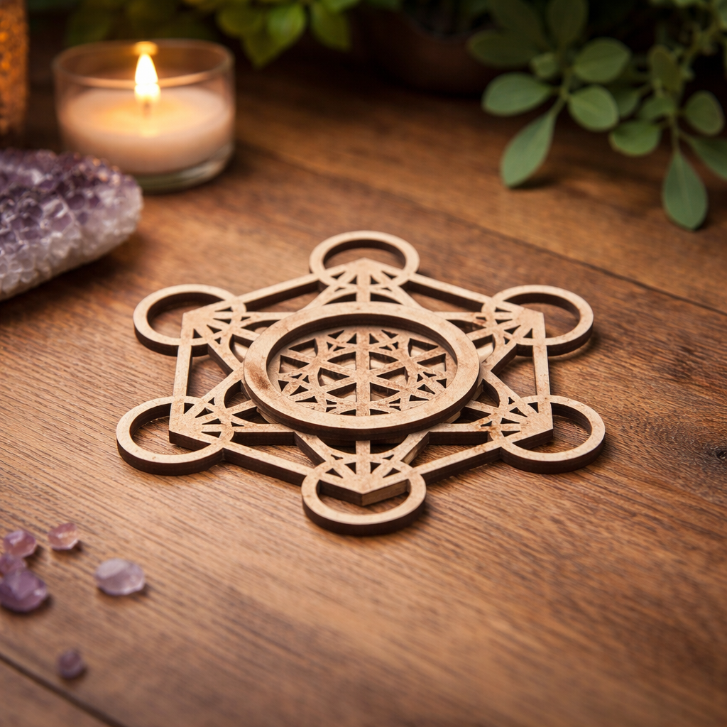 Kugleholder m. Metatrons motiv 1