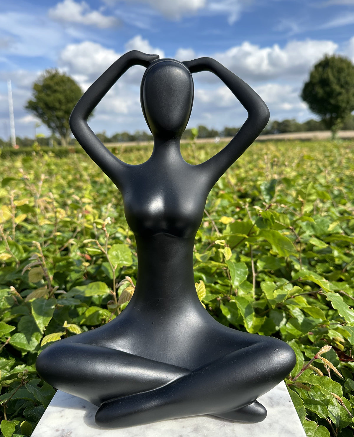 Kvinde i yogastilling 1