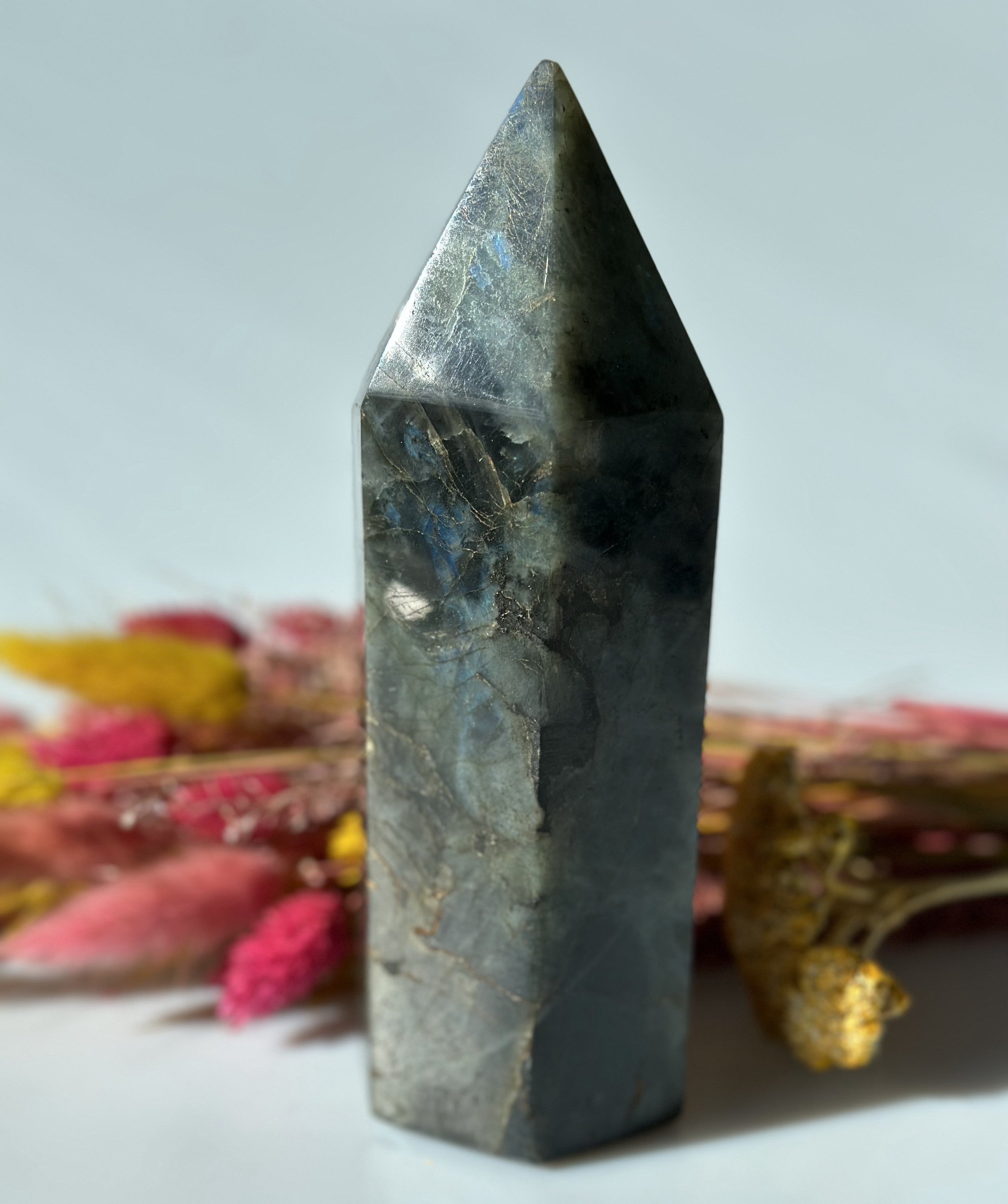 Labradorit tårn 17,5 cm 3