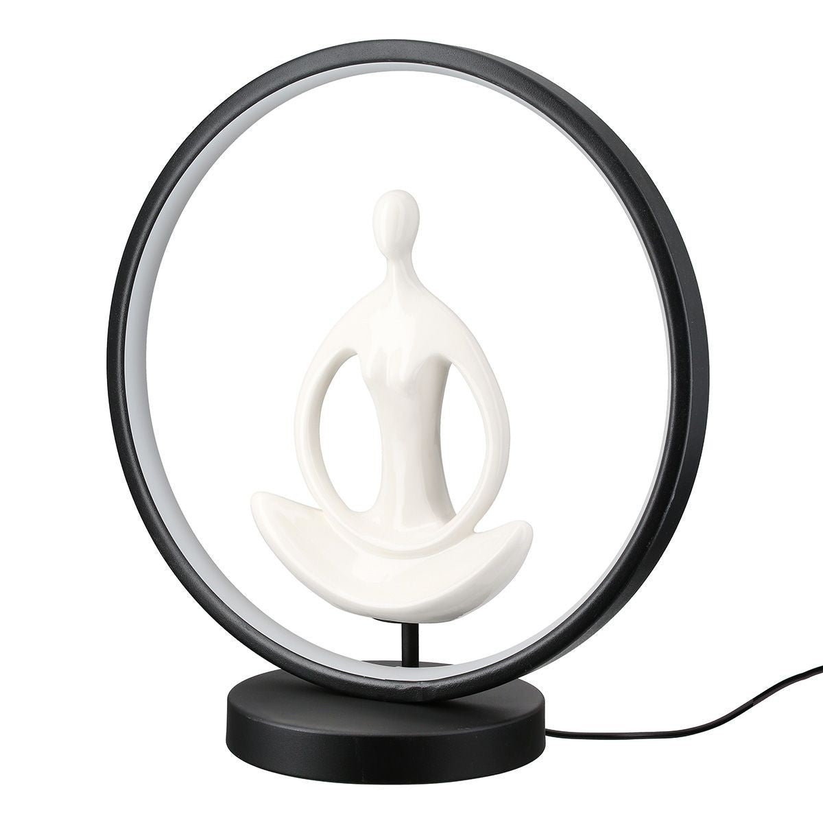 Lampe m. kvinde i yogastilling 2