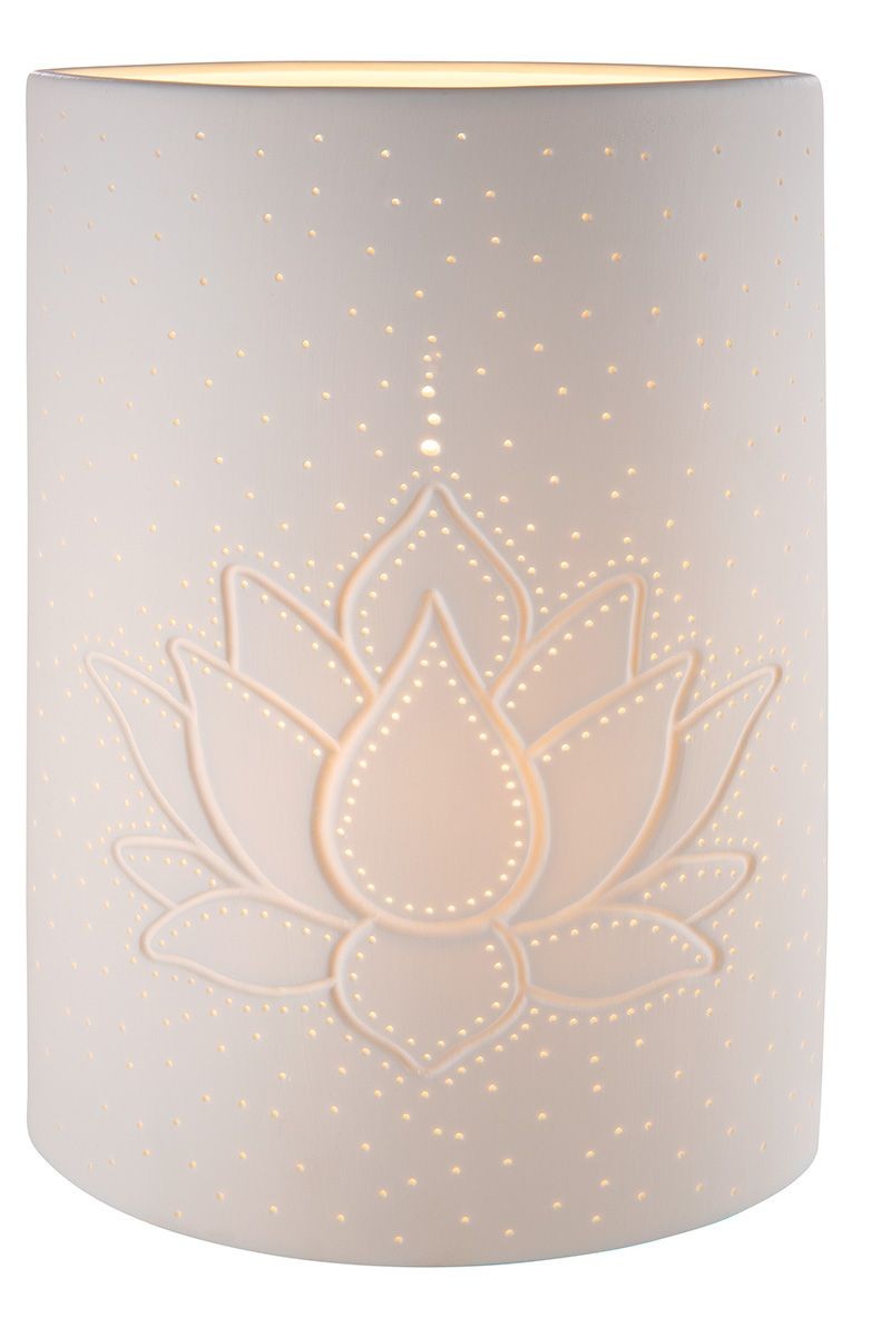 Lampe med Lotus 28 cm 3