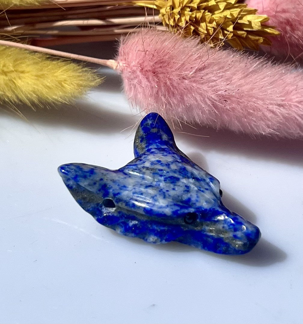 Lapis lazuli ulv vedhæng 3