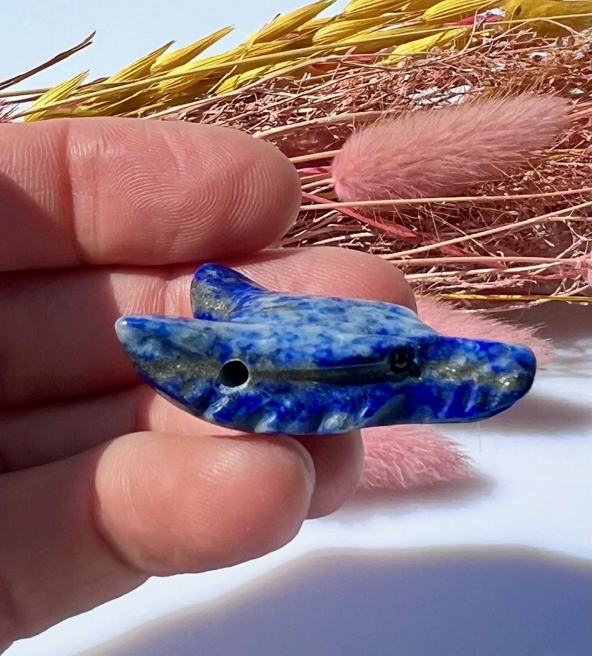 Lapis lazuli ulv vedhæng 4