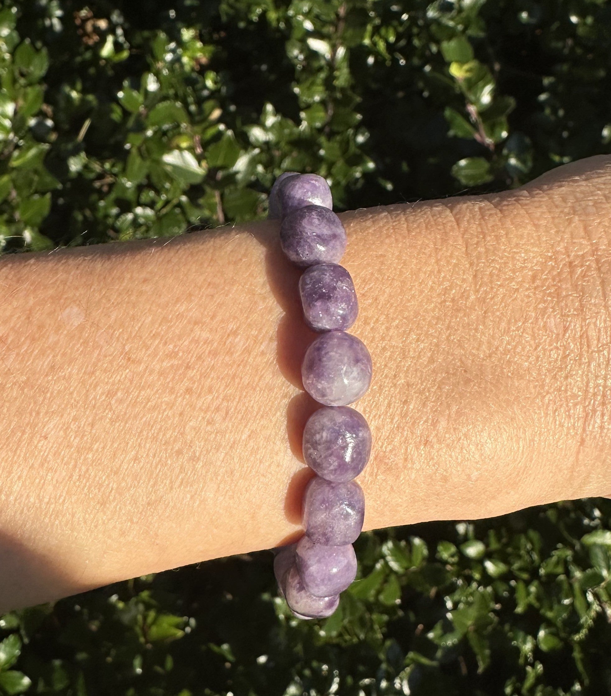 Lepidolit armbånd 2