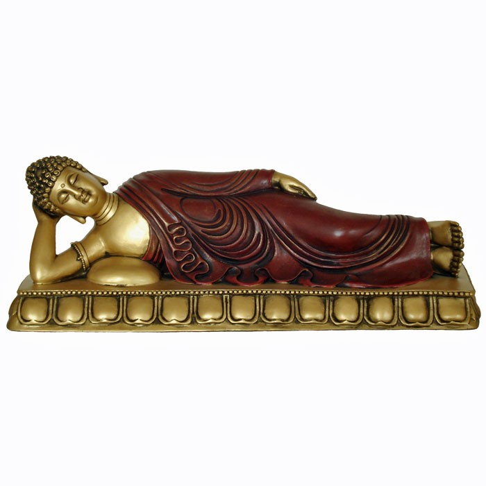 Liggende Buddha i Nirvana