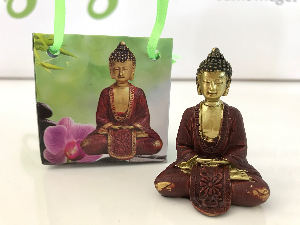 Lille Buddha figur i flot gavepose - variant N