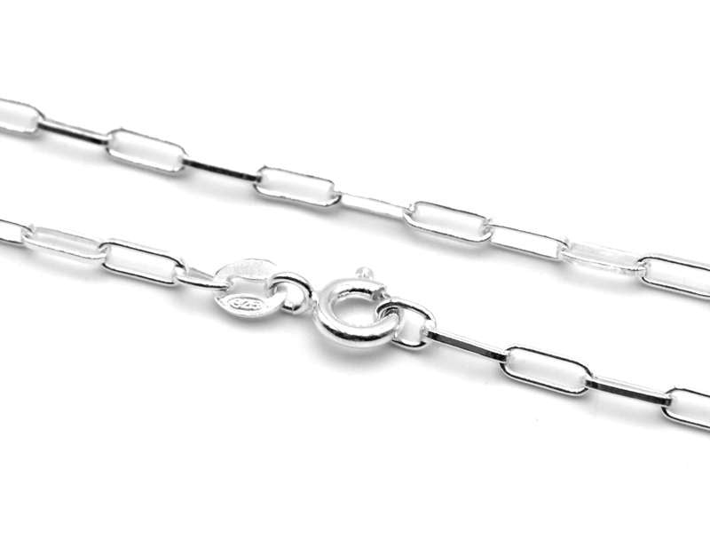 Link halskæde sølv - 45cm 1