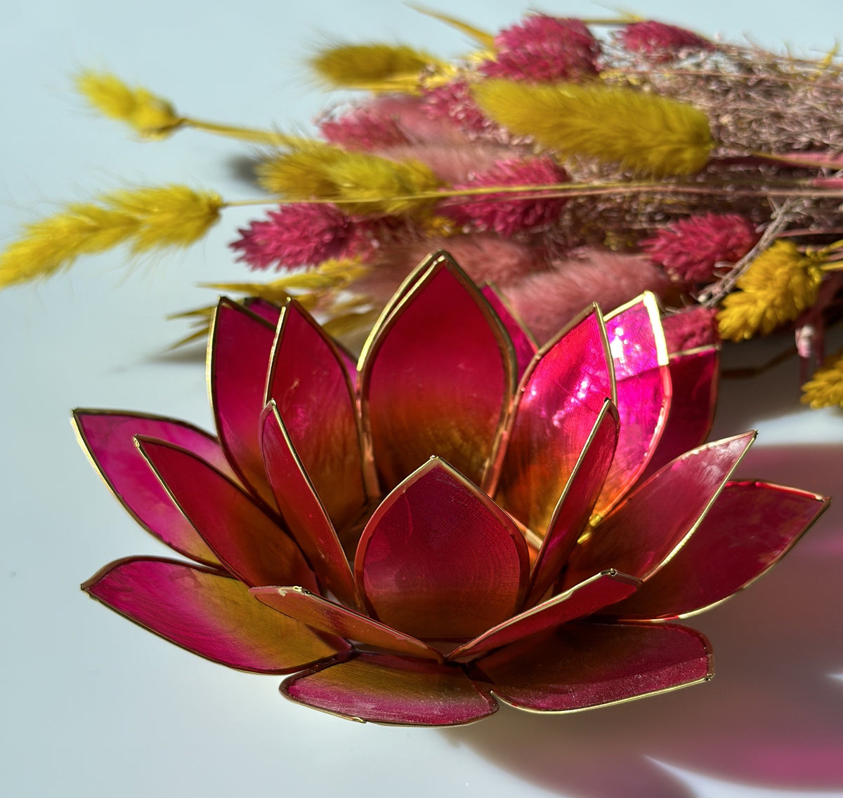 Lotus lysestage pink / grøn 1