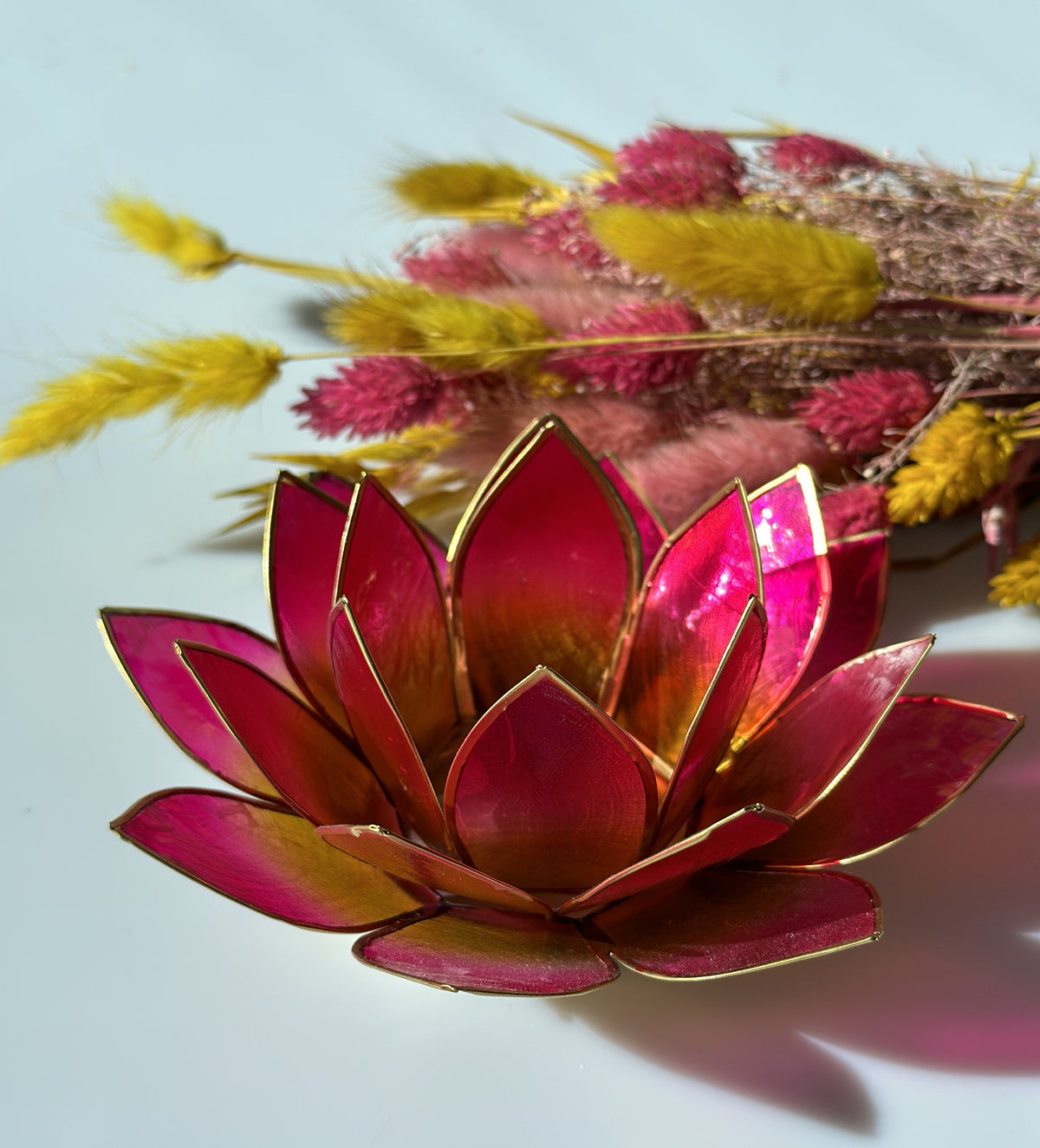 Lotus lysestage pink / grøn 6