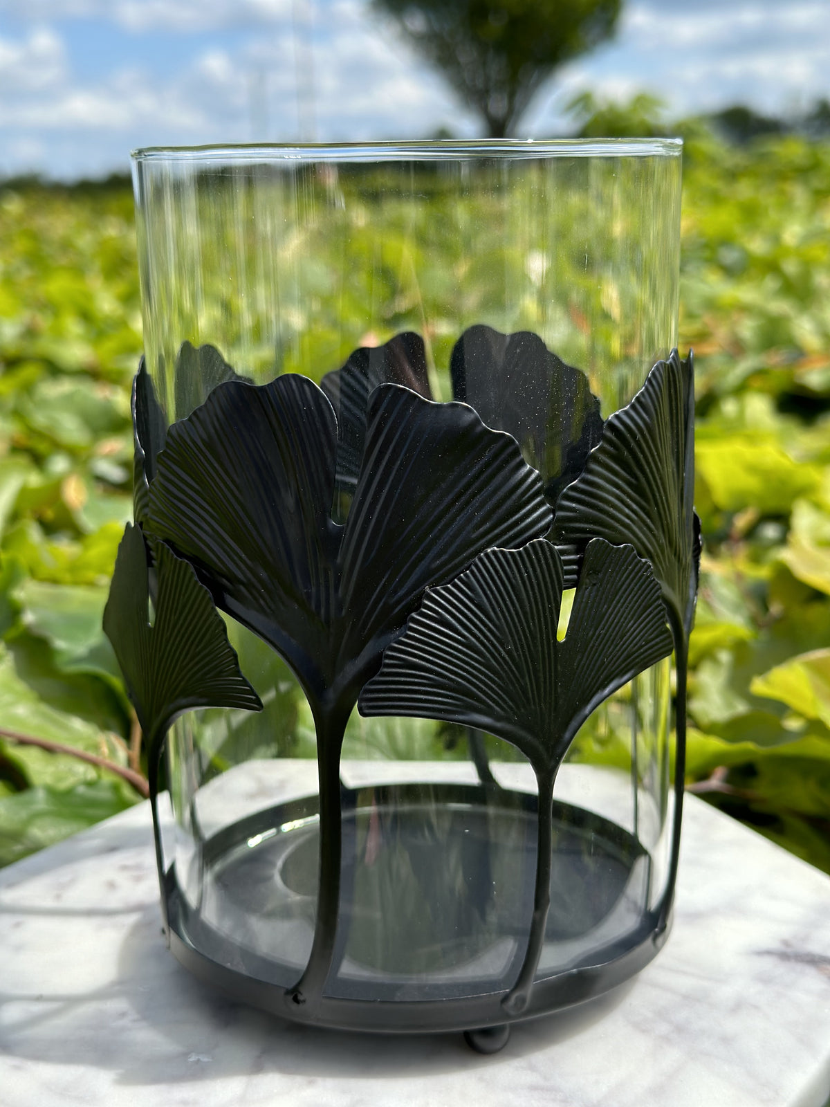 Lanterne/ lysestage  Ginkgo - L 1