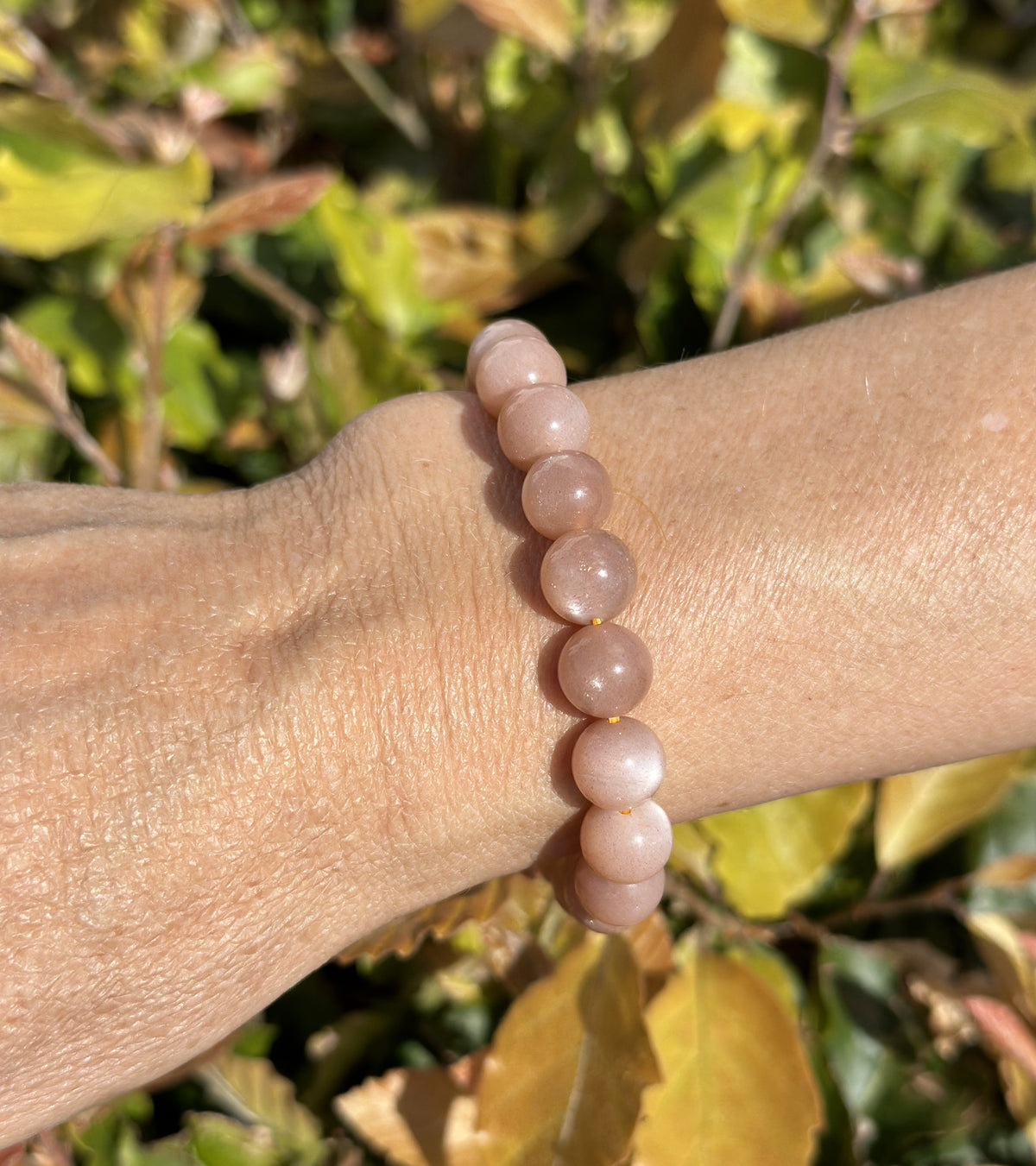 Månesten armbånd 10 mm 1