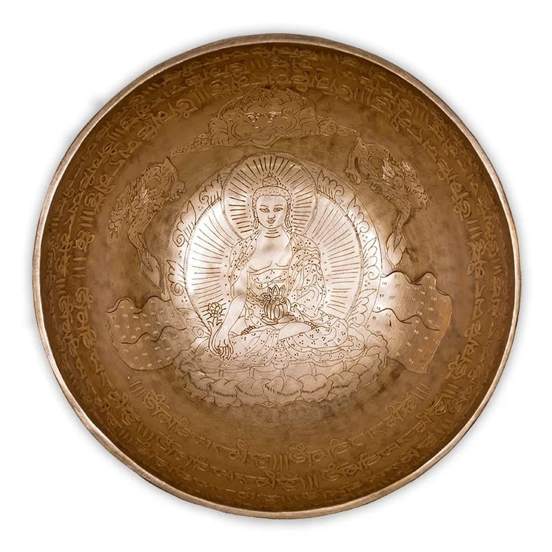 Medicin Buddha Syngeskål 29 cm 4