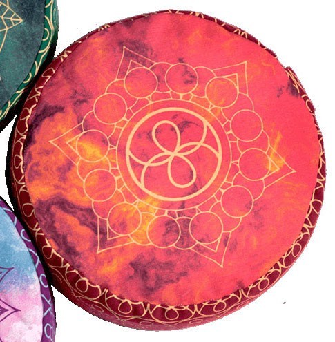Meditationspude klassisk chakra stil - Rød
