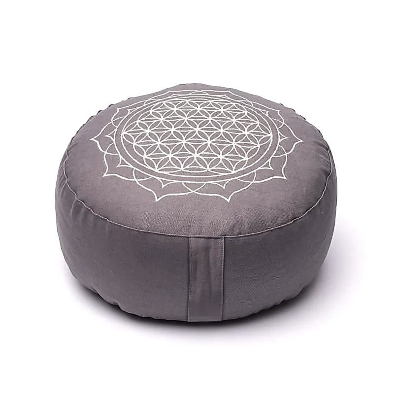 Meditationspude livets blomst, grå 4