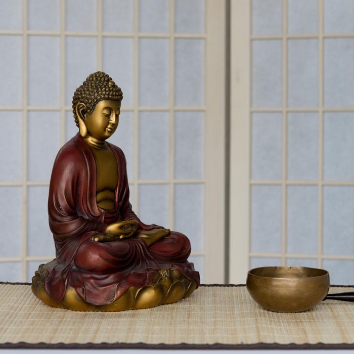 Mediterende Buddha på Lotus 3