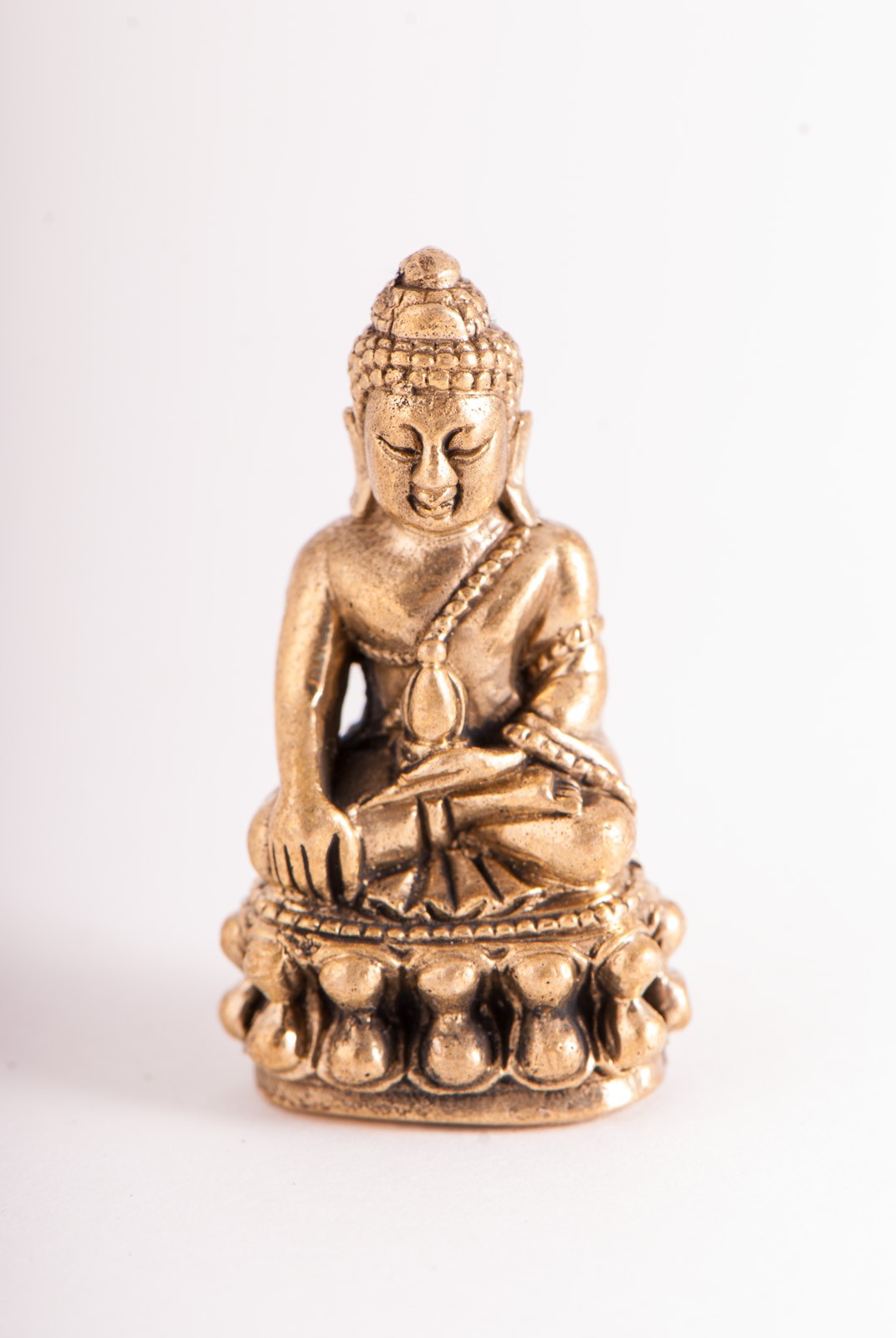 Mini Buddha i messing 1