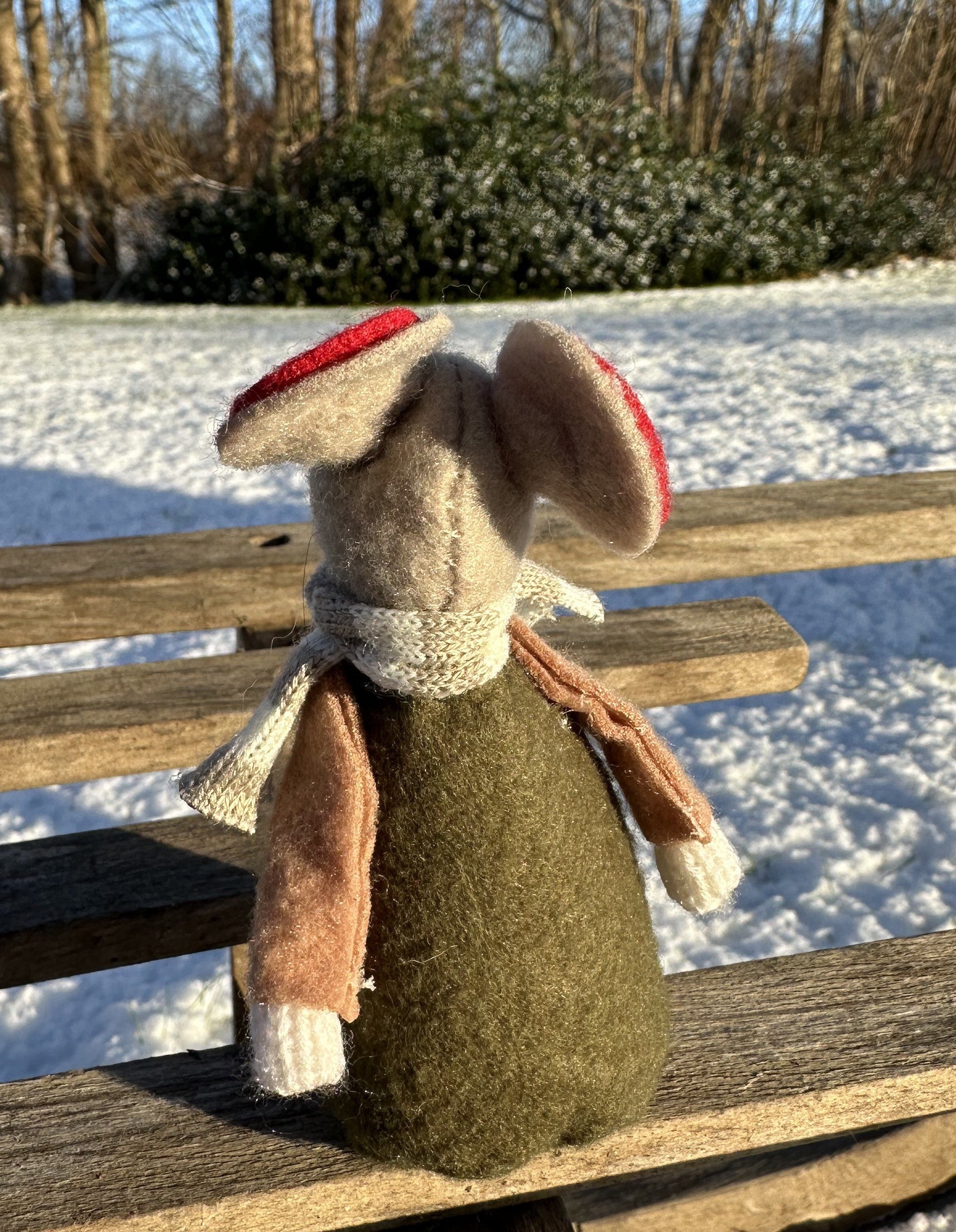 Julemus - Grøn 12 cm 2