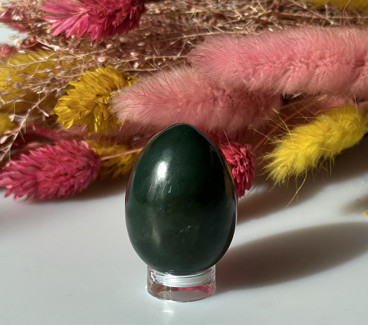 Nefrit æg 3,5 cm 2