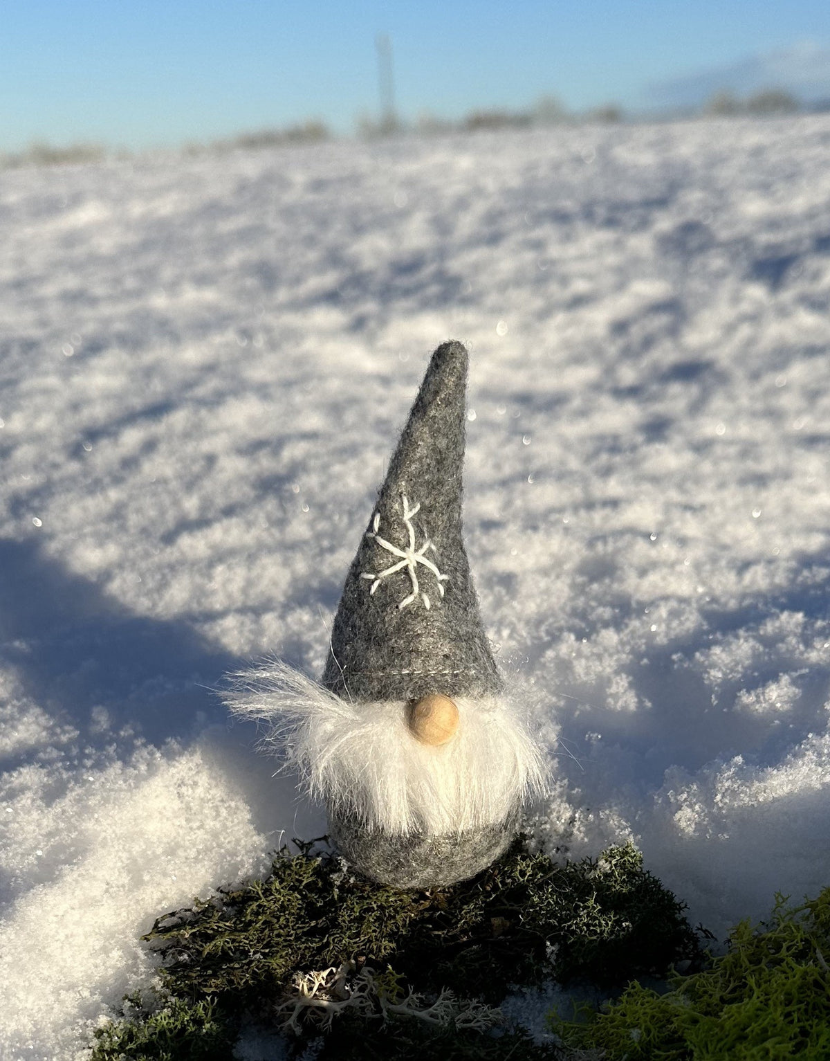 Nisse med snefnug - Grå 1