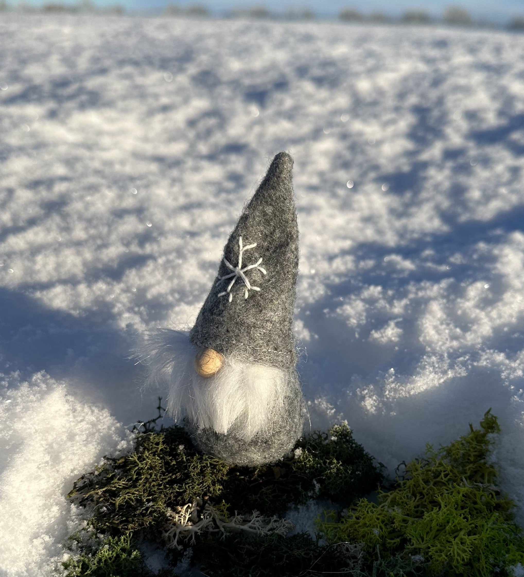 Nisse med snefnug - Grå 3
