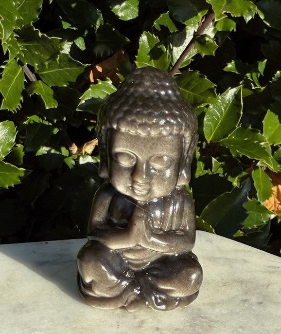 Obsidian sølv - Buddha 1