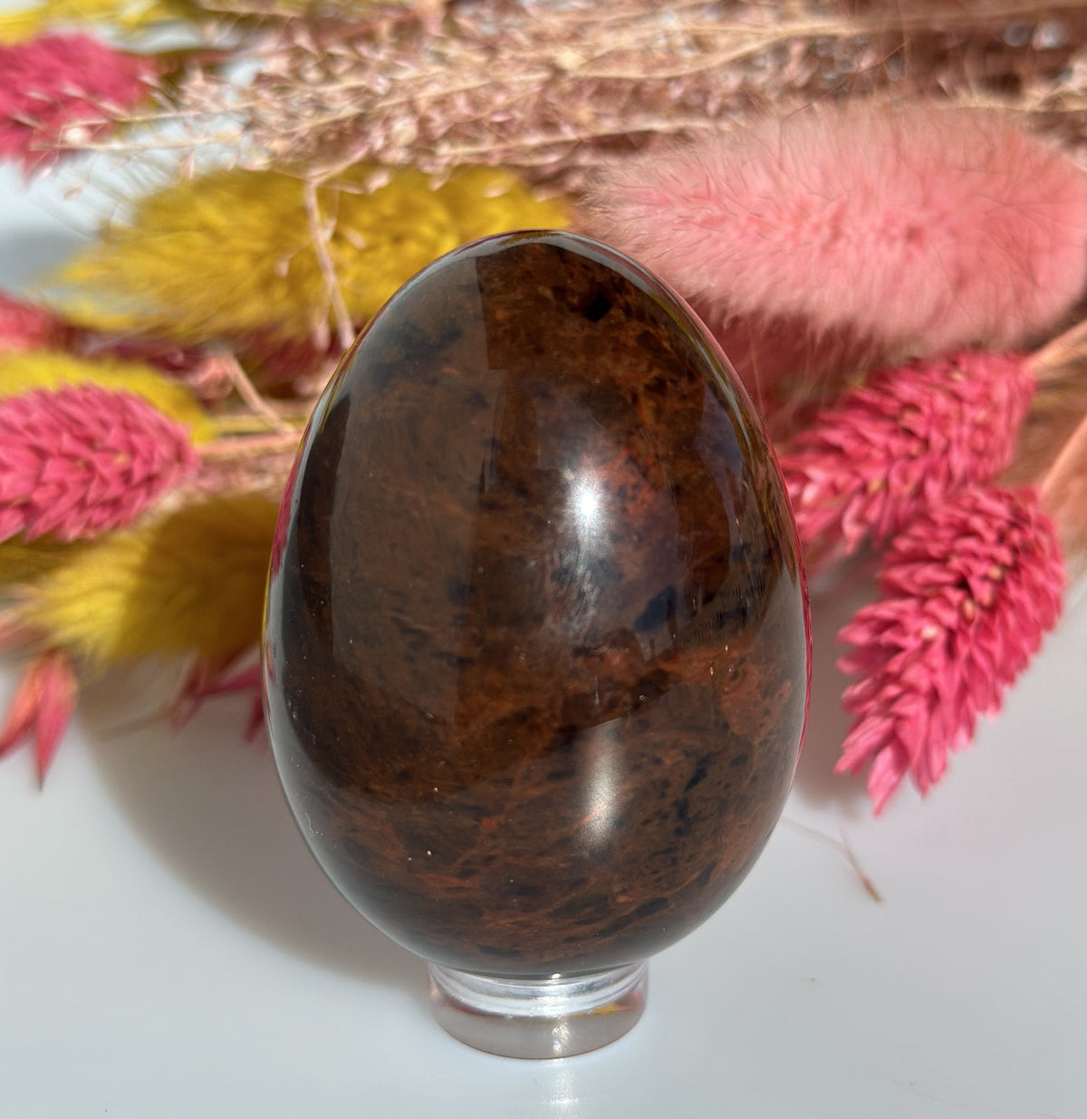 Obsidian Mahogni æg 4,8 cm 2