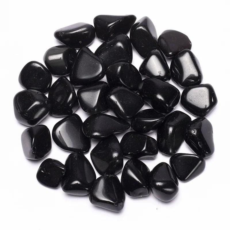 Obsidian trommelsten