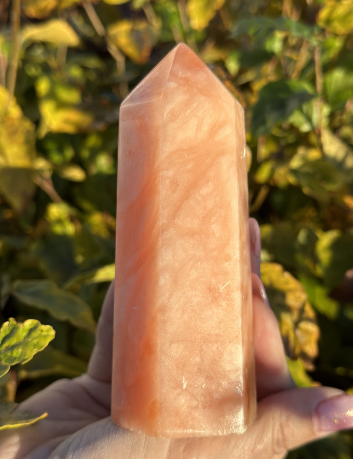 Orange Calcit Tårn 12,5 cm 1