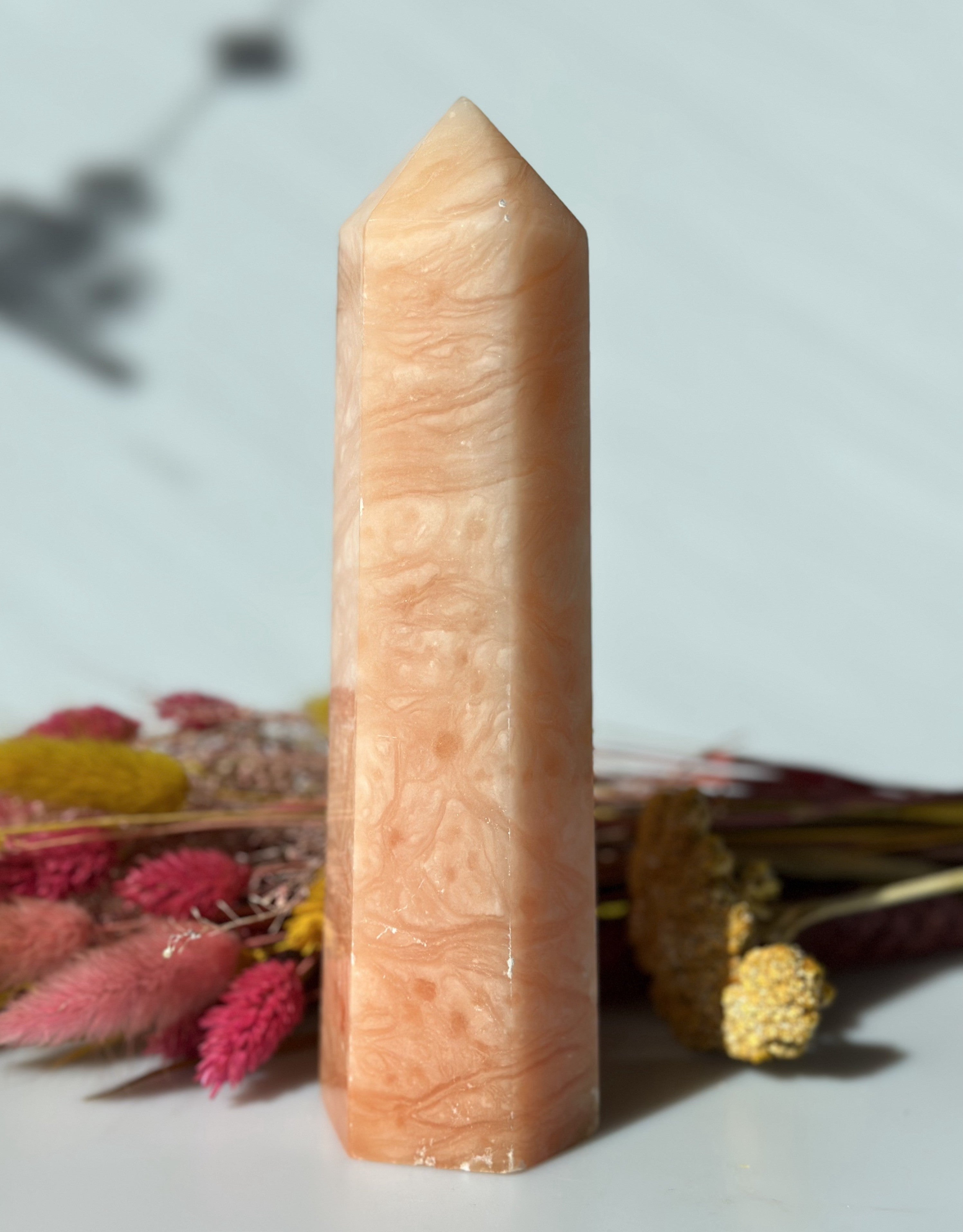 Orange Calcit Tårn 18,5 cm 2