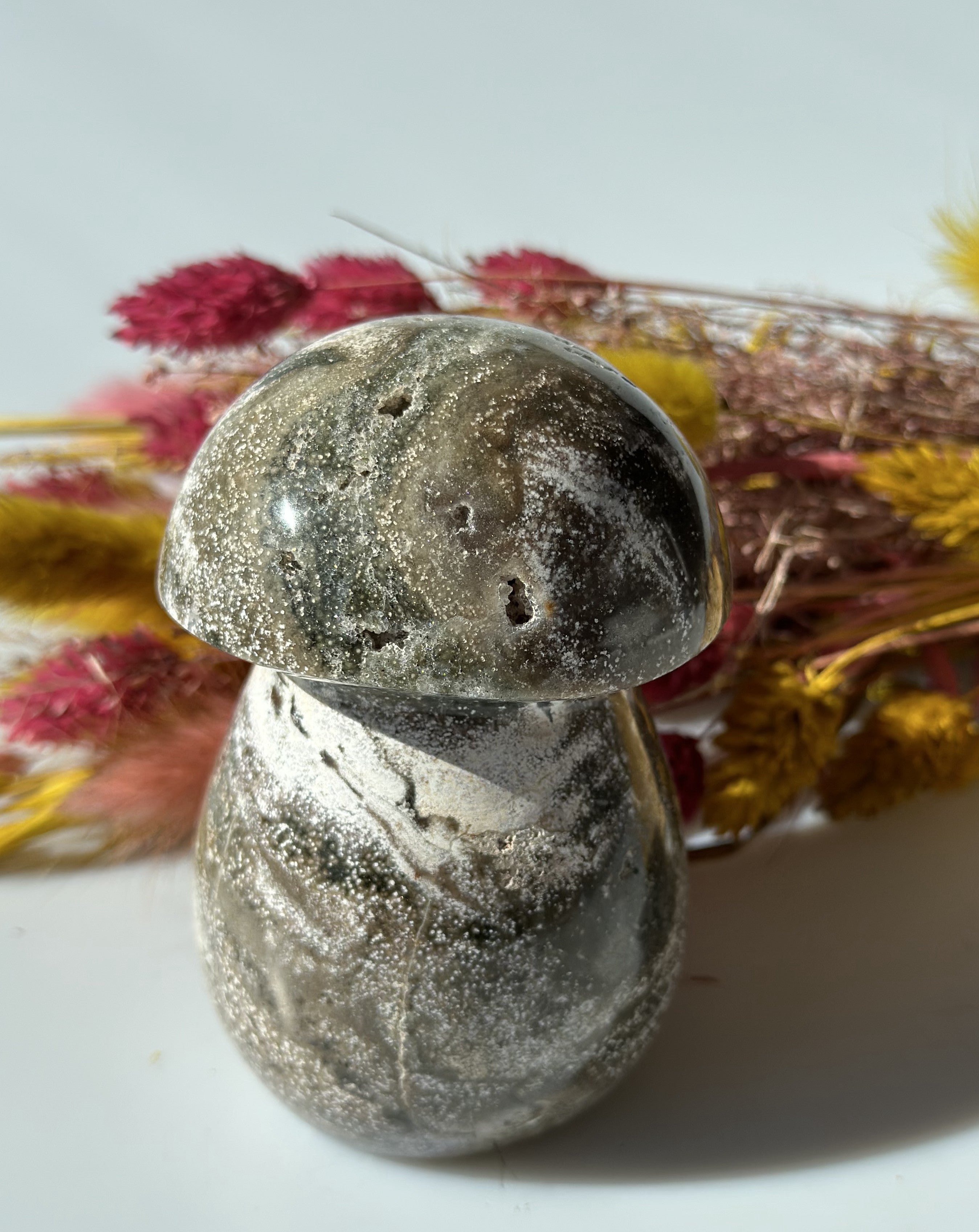 Orbicular jaspis paddehat 9,5 cm 3