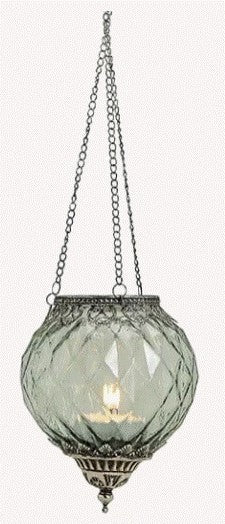 Orientalsk lampe med grønt glas