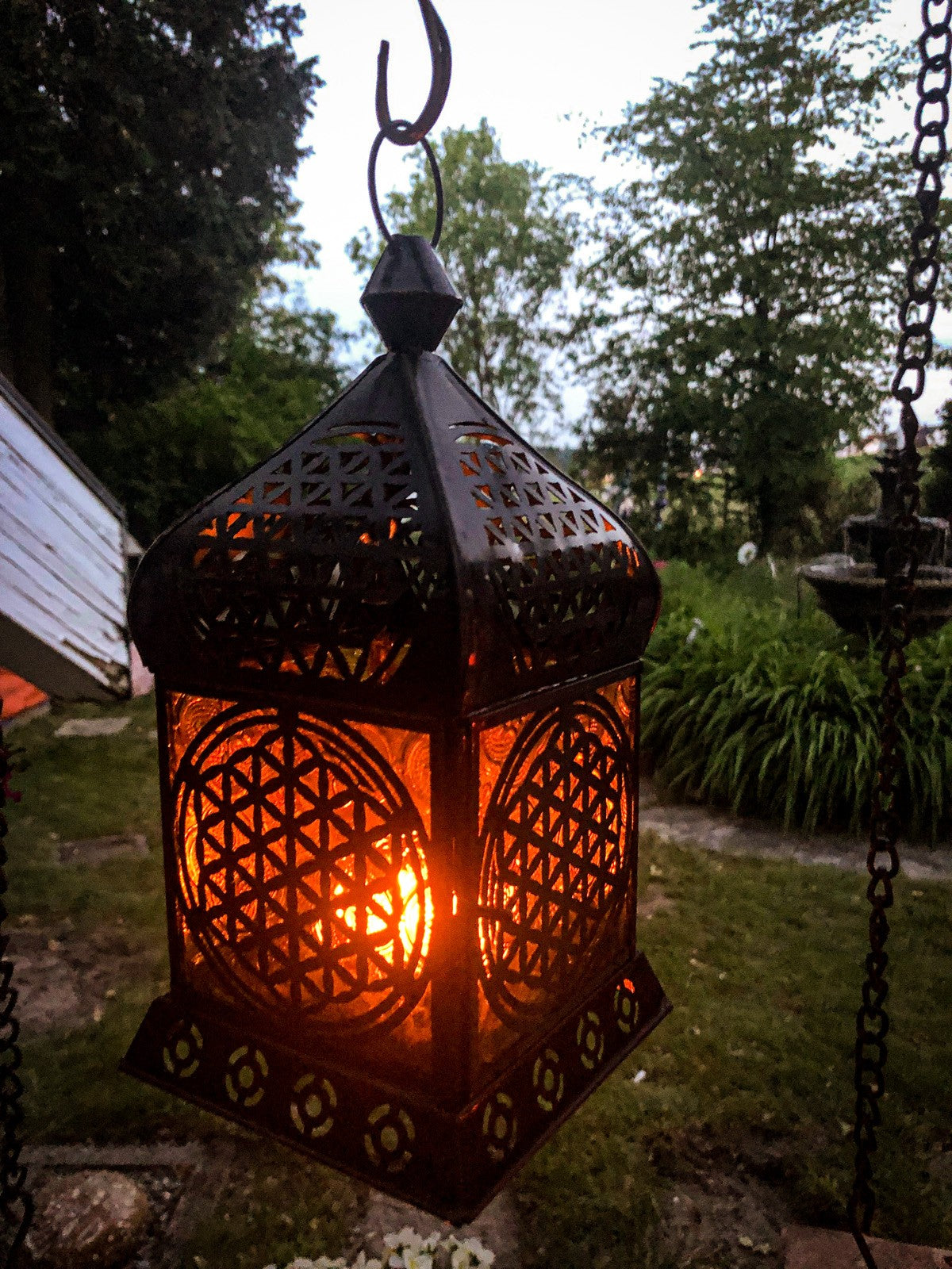 Orientalsk lanterne med livets blomst 3