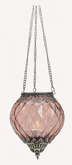 Orientalske lamper med pink glas