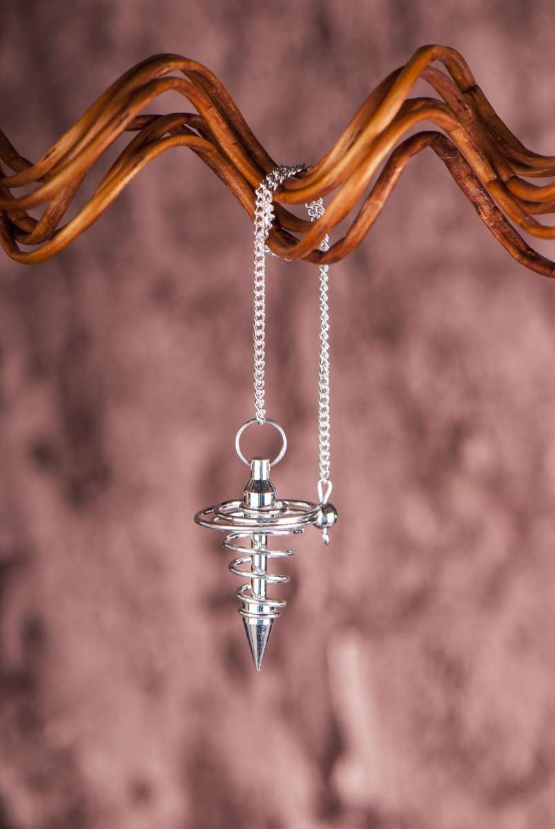 Pendul spiral sølv 2