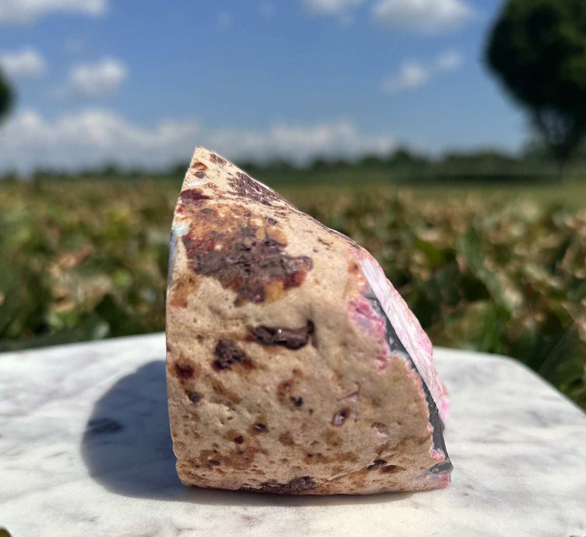 Pink agat cut base 2