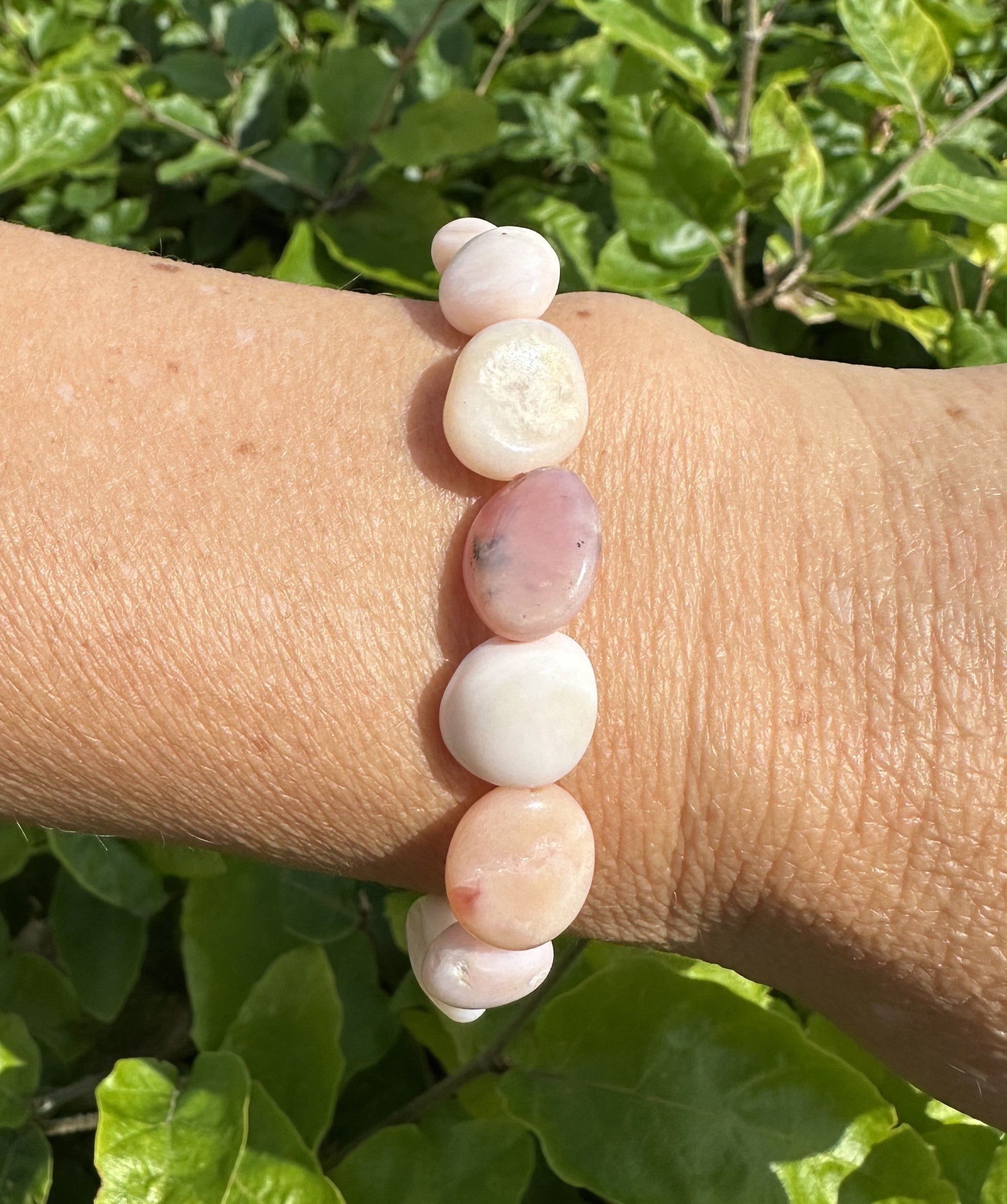 Pink opal armbånd 1