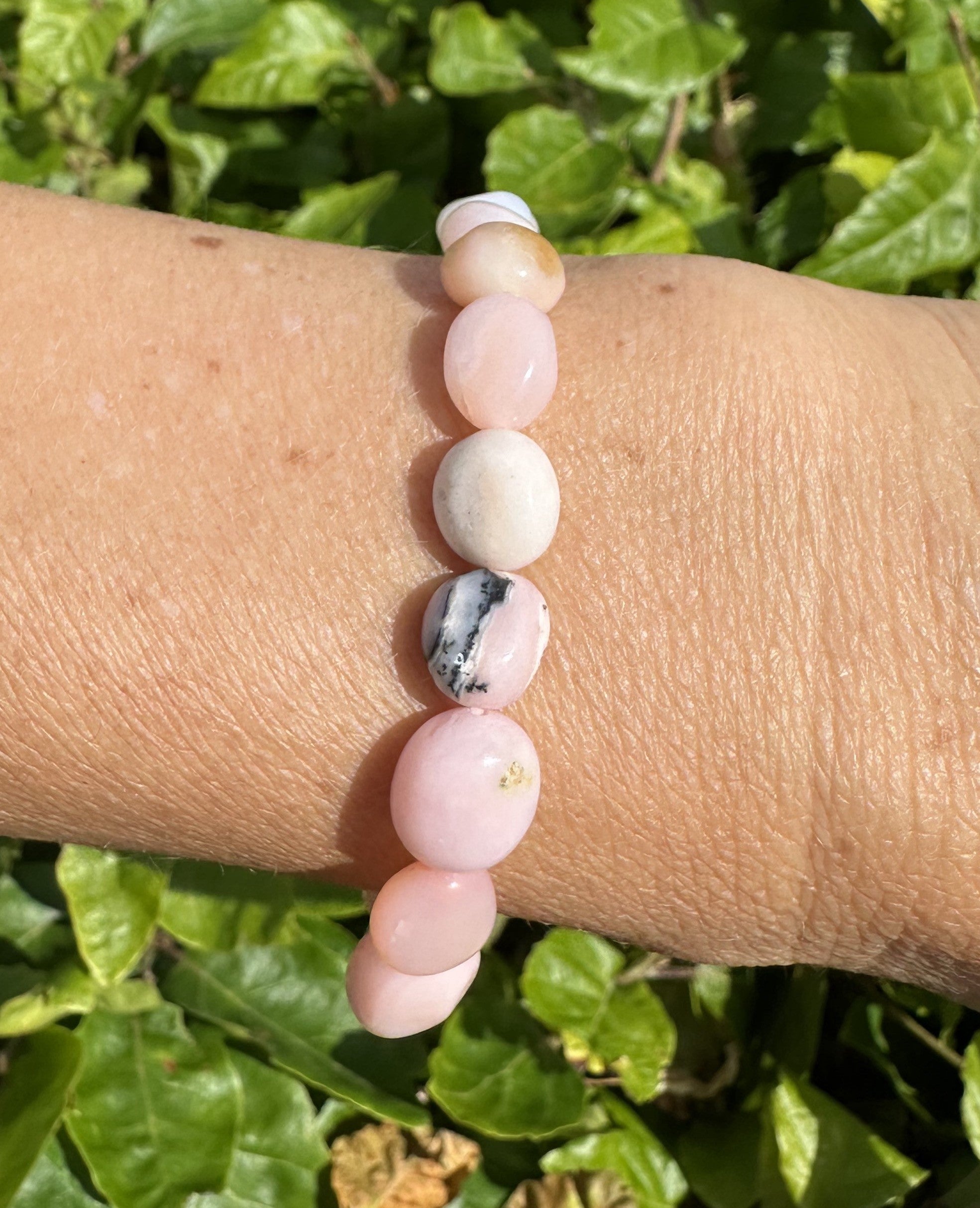 Pink opal armbånd 4