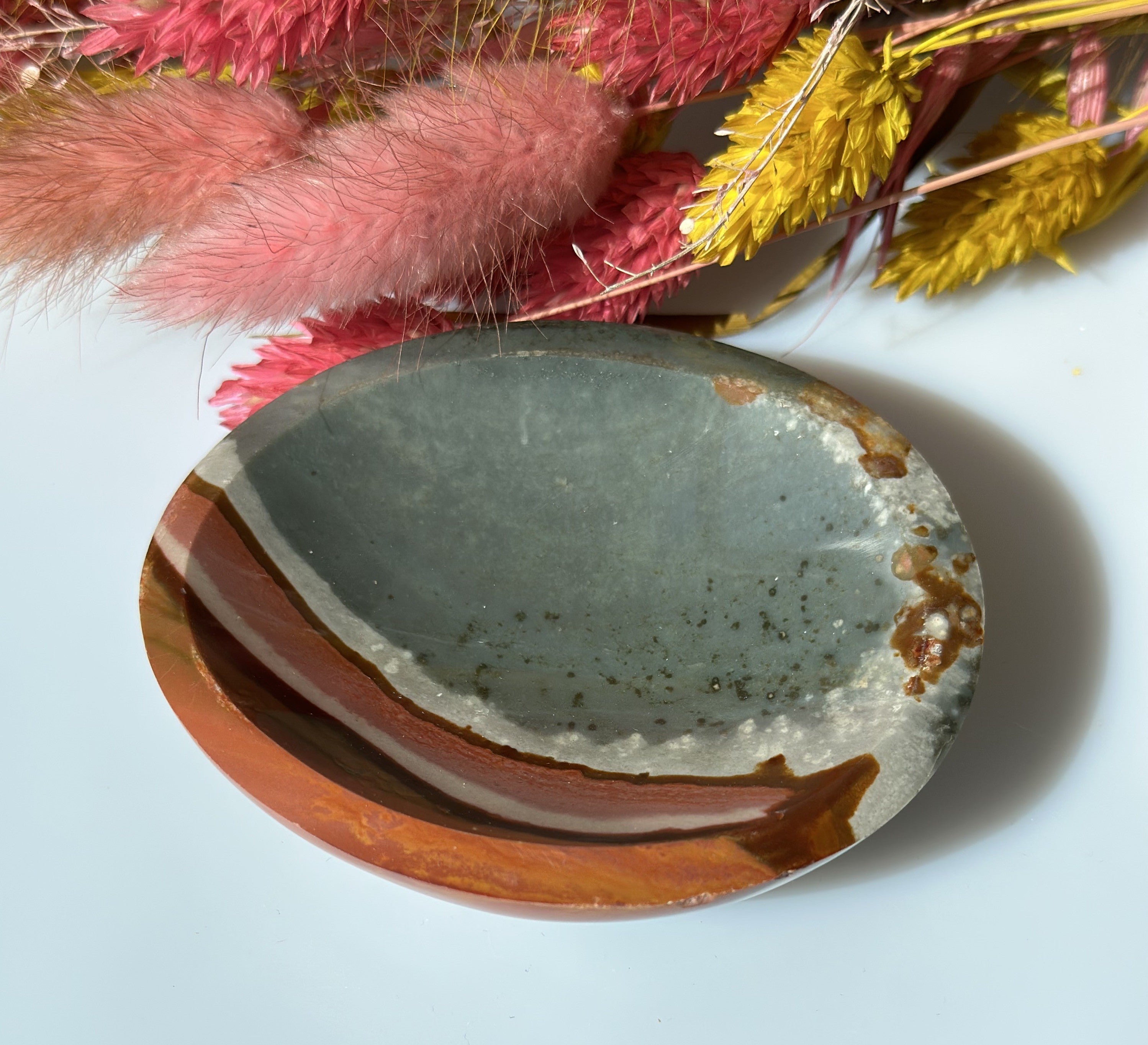 Polychrome Jaspis Skål 8 cm 1