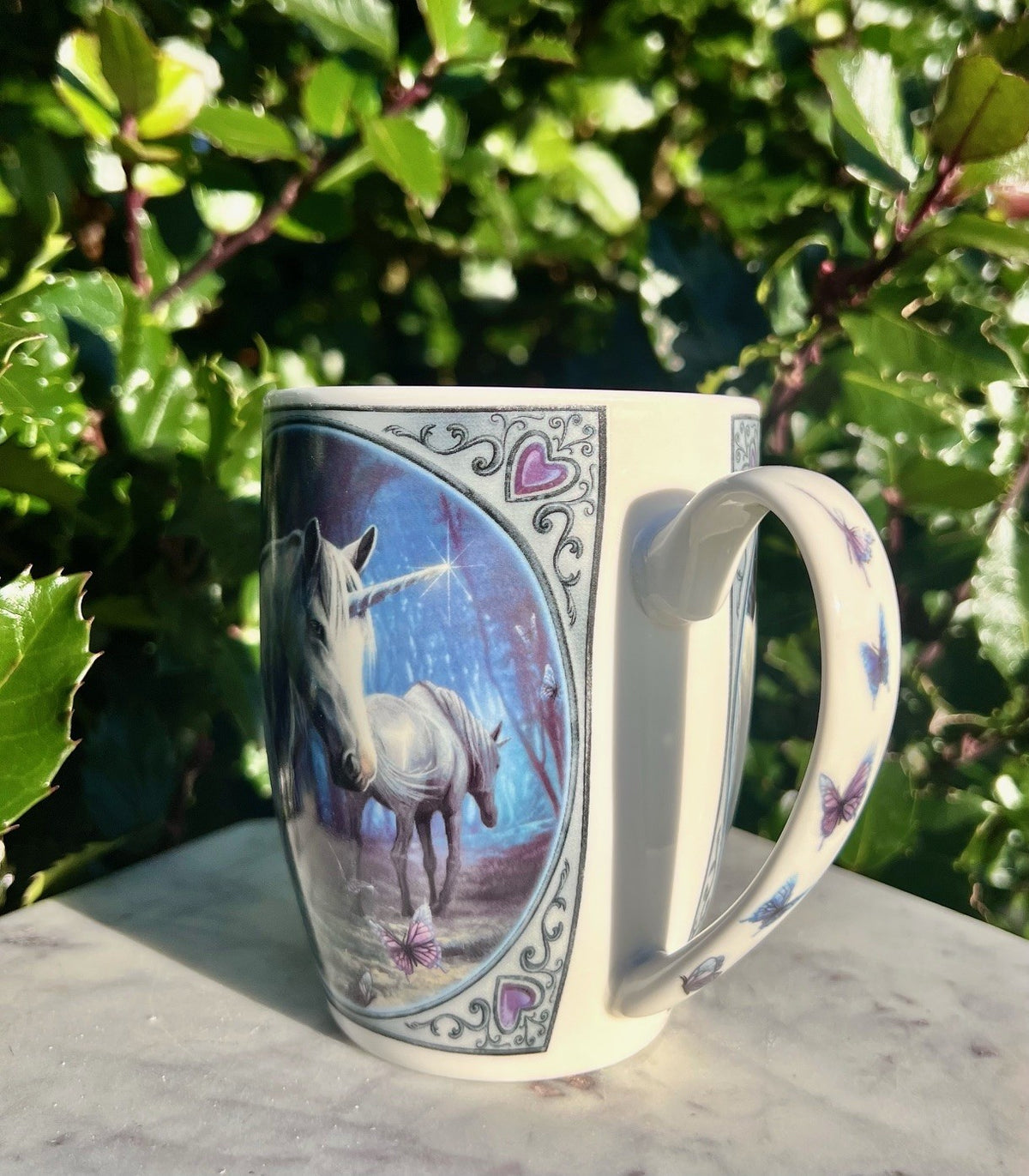 Porcelæn krus med enhjørninger 2