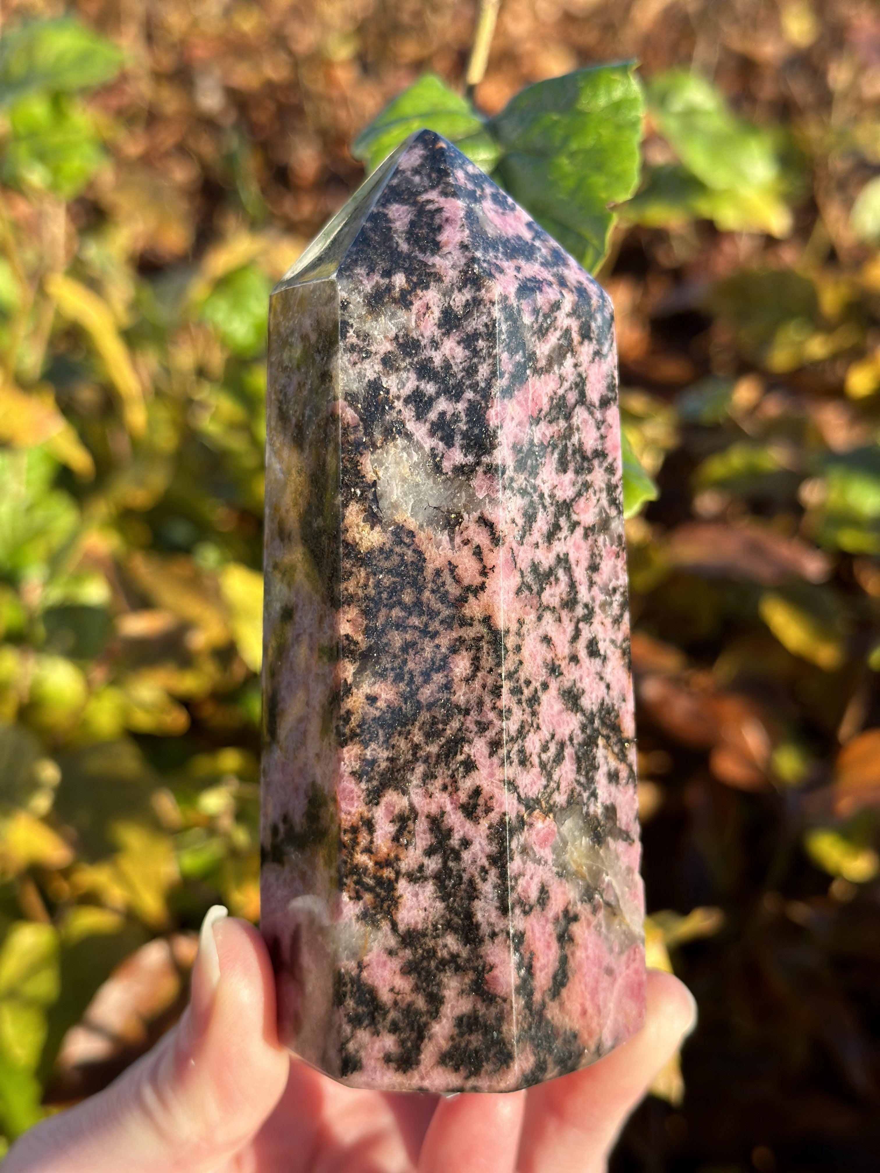 Rhodonit tårn 12 cm 1