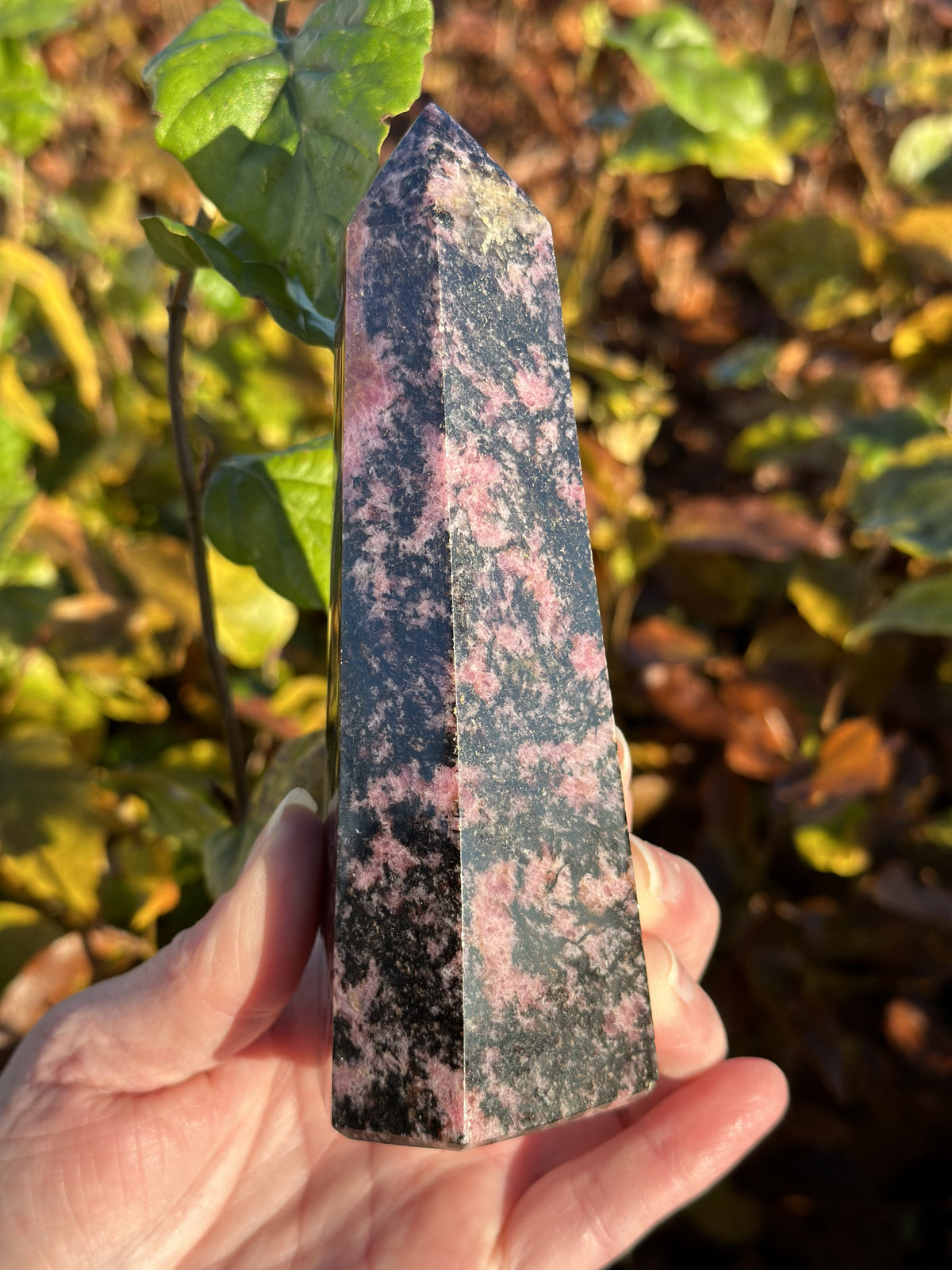 Rhodonit tårn 14 cm 1